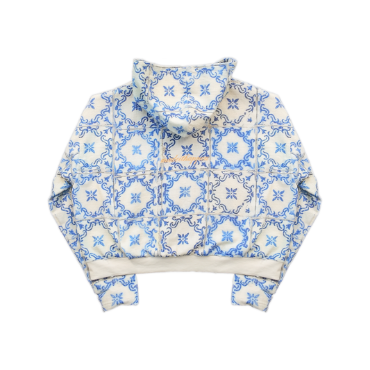 Portuguese Tiles Zip Up