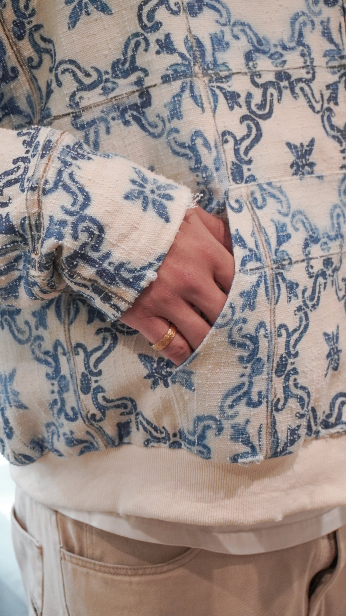 Portuguese Tiles Zip Up